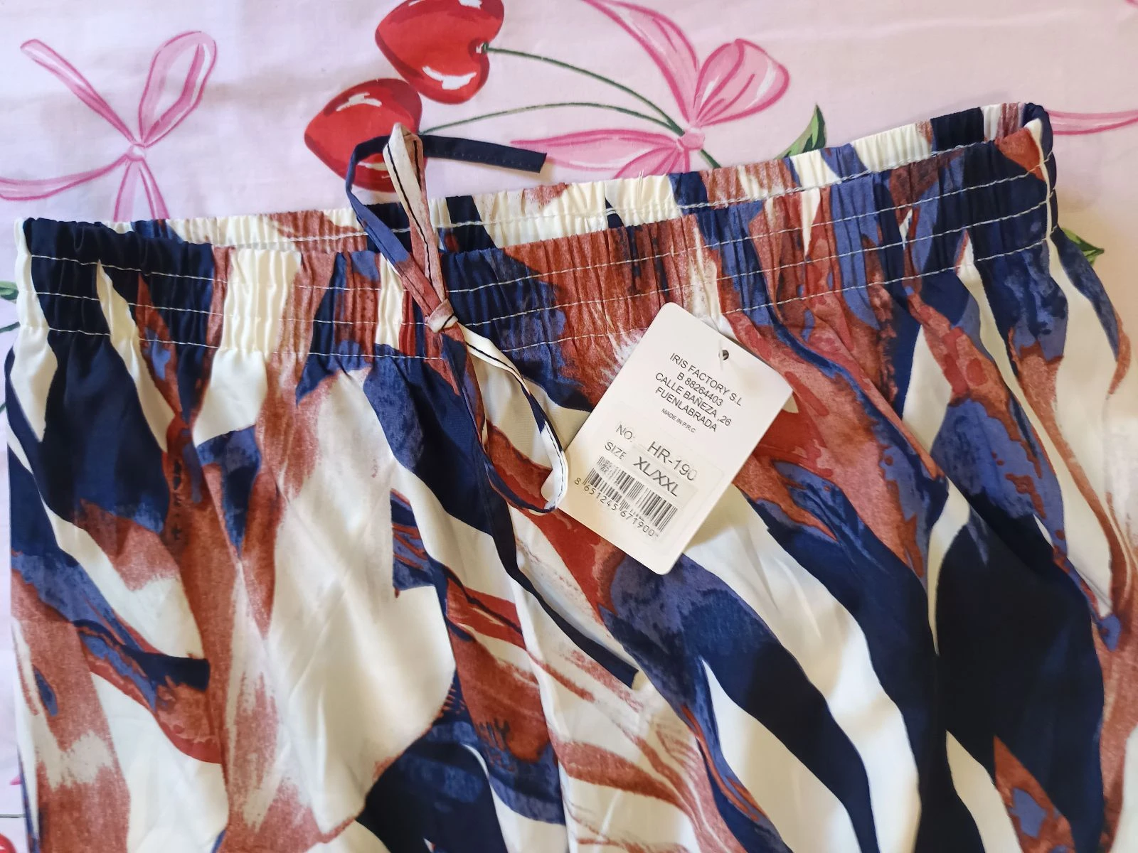 Vloeiende palazzobroek XL/XXL / Pantalon large fluide / Brede been tropische abstracte broek – photo 3